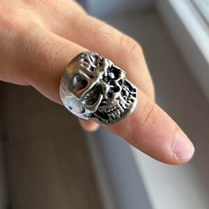 Silver Skull Ring